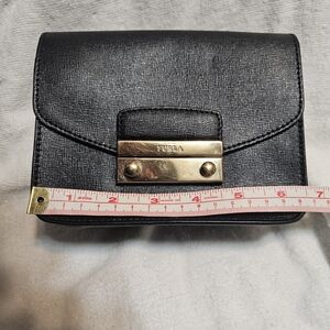 Furla Black Leather Crossbody Bag